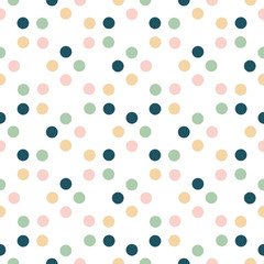 Seamless retro circle pattern. Dotted round seamless background, pattern, ornament for wrapping paper, fabric, textile, website, wallpaper, ets.