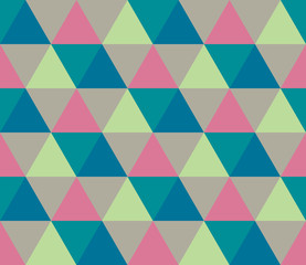 Fototapeta premium Bezszwowy geometryczny wzór. Bezszwowe trójkąt streszczenie tło geometryczne. Geometryczny wzór nieskończoności. Ilustracji wektorowych.