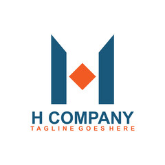 H letter logo design vector template