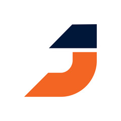 J letter logo design vector template