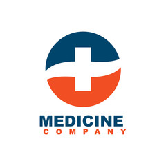 Medical and health care logo design vector template