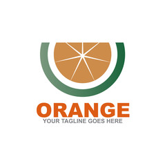 Orange logo icon vector template
