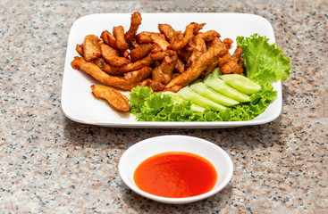 Easy dish with fried pork