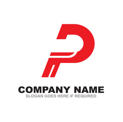 P letter logo design vector template