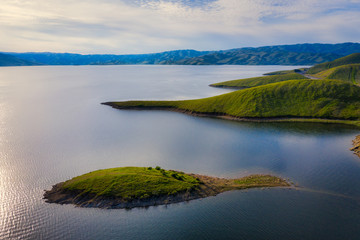 The San Luis Reservoir is an artificial lake on San Luis Creek in the eastern slopes of the Diablo...