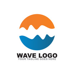 Water logo icon vector template