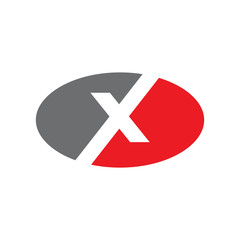 Obraz premium X letter logo design vector template