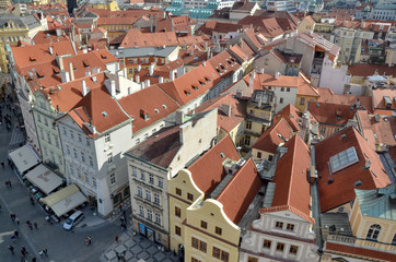red roofs of prague