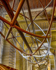 Stairwell with Lift cables