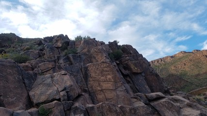 Petroglyphs in Gold Canyon