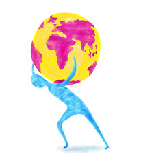 Businessman_carrying_world_burden