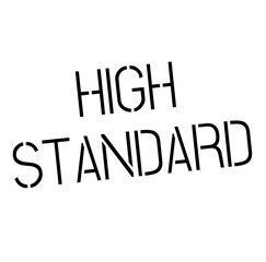 high standard stamp on white