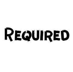 Required label on white