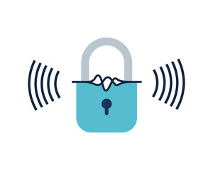 security padlock isolated icon