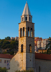 Fototapeta premium Old bell tower in suburbs