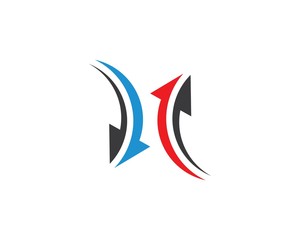 Obraz premium Arrow vector illustration icon Logo Template