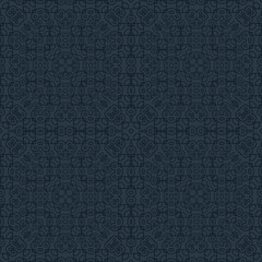 Simple line geometric ornament seamless pattern