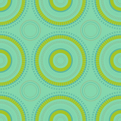 Vibrant circular large scale seamless pattern