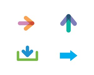 Arrow vector illustration icon Logo Template