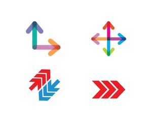 Arrow vector illustration icon Logo Template