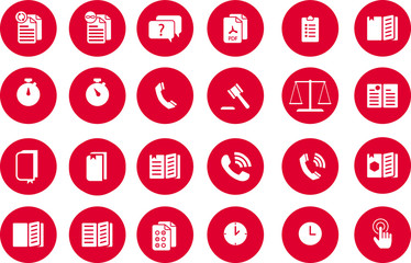 Iconos de justicia web