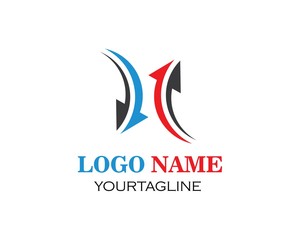 Arrow vector illustration icon Logo Template
