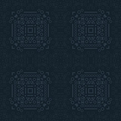 Modern, computer age shapes seamless pattern