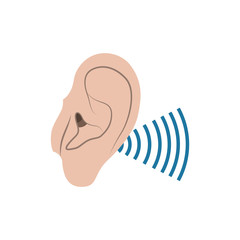 ear with sound wave avatar character