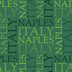 Naples, Italy seamless pattern