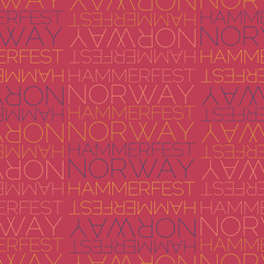 Hammerfest, Norway seamless pattern
