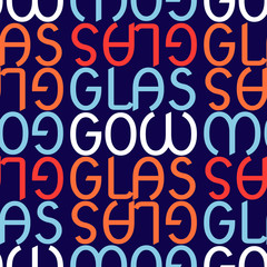 Glasgow, Scotland seamless pattern