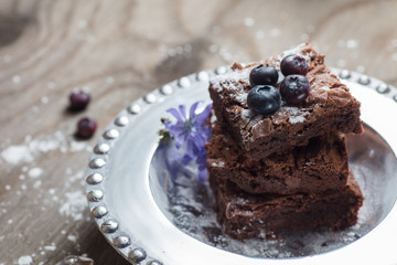Home made brownie cake