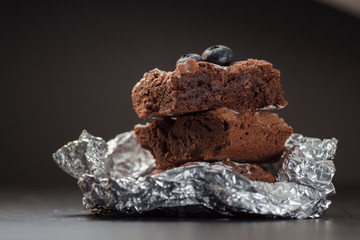 Home made brownie cake