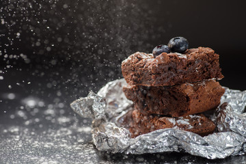 Home made brownie cake