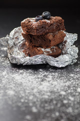 Home made brownie cake