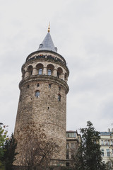 Fototapeta premium Galata Tower in Istanbul, Turkey