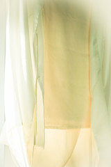 pretty costume with long sleeves for dance practice.