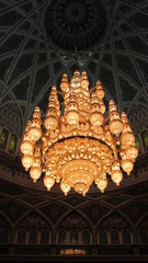 chandelier in mosque
