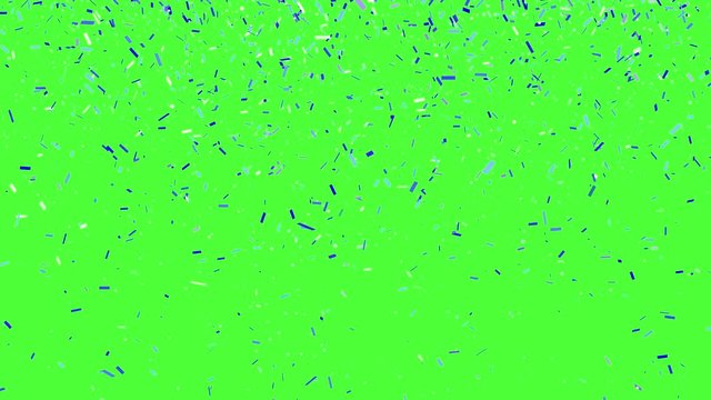 Abstract background with Confetti Particles Simulation Gold on Green Background