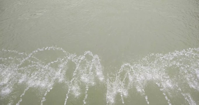 Spray parade on the bridge