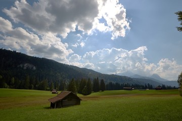 landscape in the alps