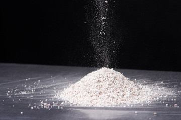 perlite for hydroponics vegetable on the pile