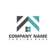 real estate logo letter W architecture