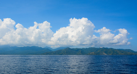 Seascape of Lombok Island, Indonesia