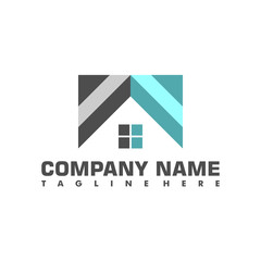 real estate logo letter W architecture