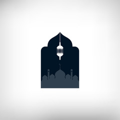Ramadan kareem background, illustration with mosque dome. EPS 10 - vector