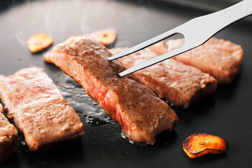 和牛　サーロインステーキ　Sirloin steak(Wagyu beef)