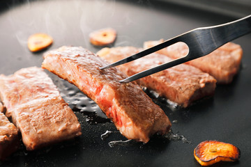 和牛　サーロインステーキ　Sirloin steak(Wagyu beef)