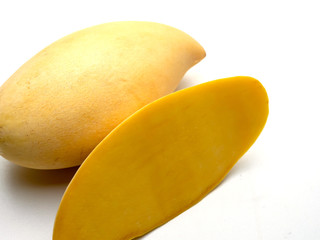 Fruit mango, isolated white background.