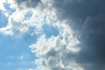 cloudy blue sky